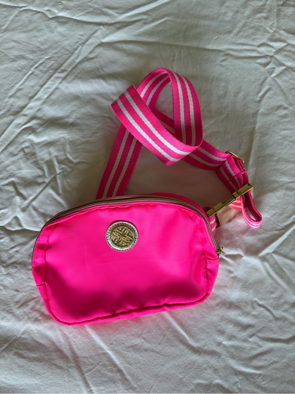 Lilly Pulitzer Hot Pink Crossbody Belt Bag